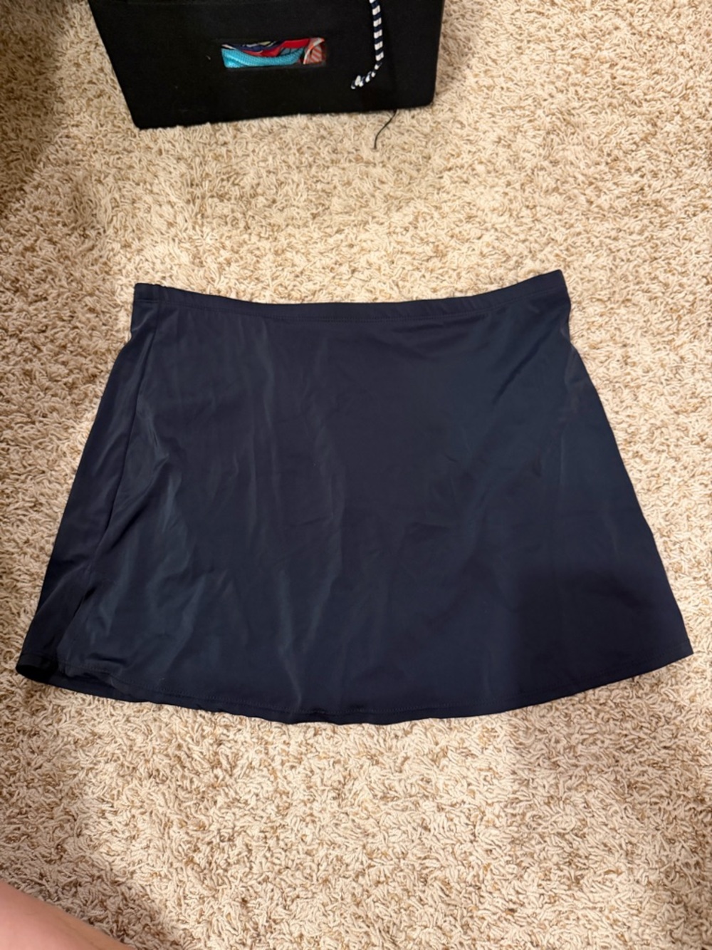 Navy Swim Coverup Skirt — Sleek Beach Layer